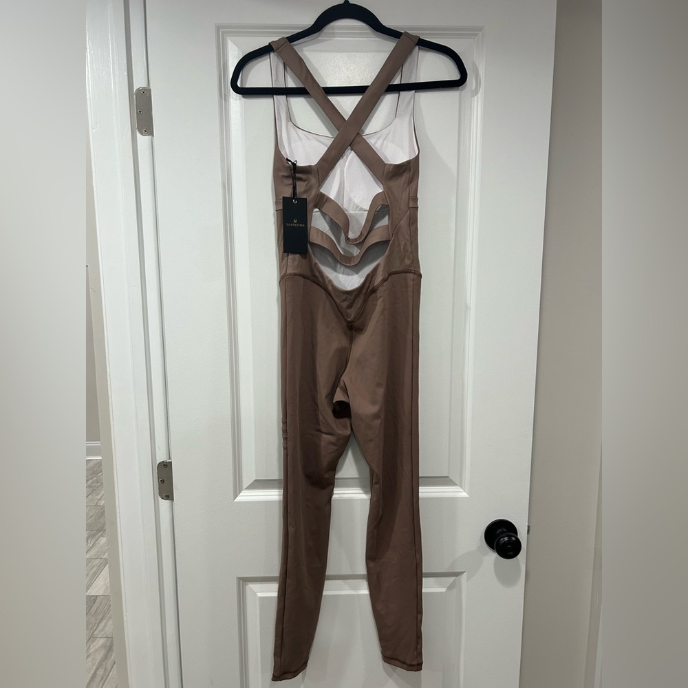 NWT Topíssima Nicole Jumpsuit in Dark Cocoa - Picture 7 of 10